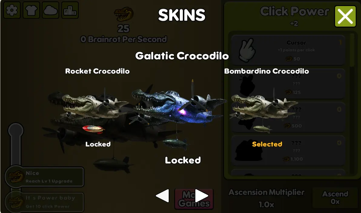 Bombardino Crocodilo Clicker Screenshot
