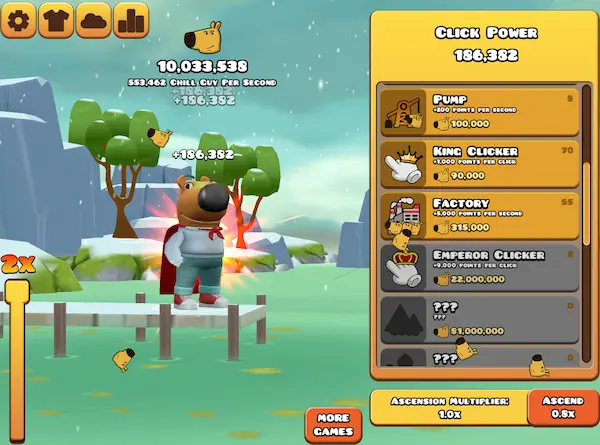 Chill Guy Clicker 3d Screenshot